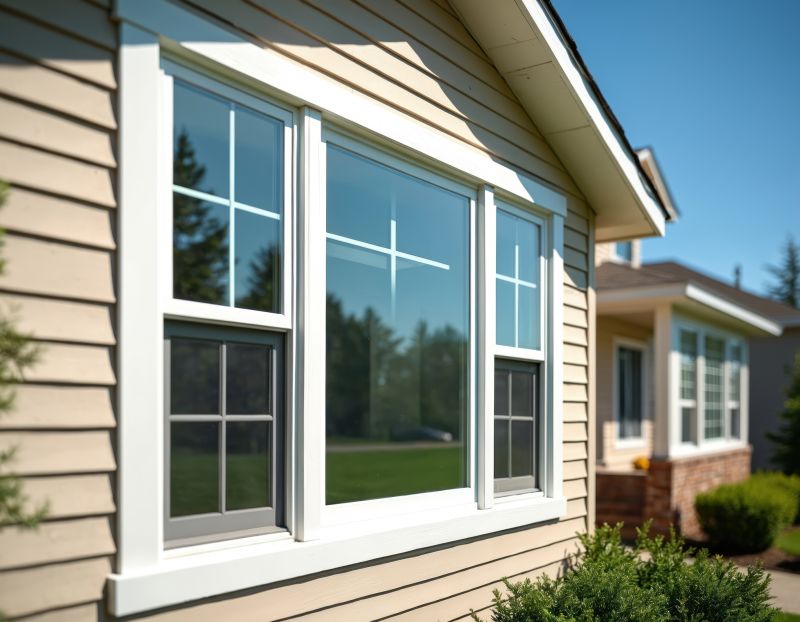 Double-Hung Windows on a Home Exterior